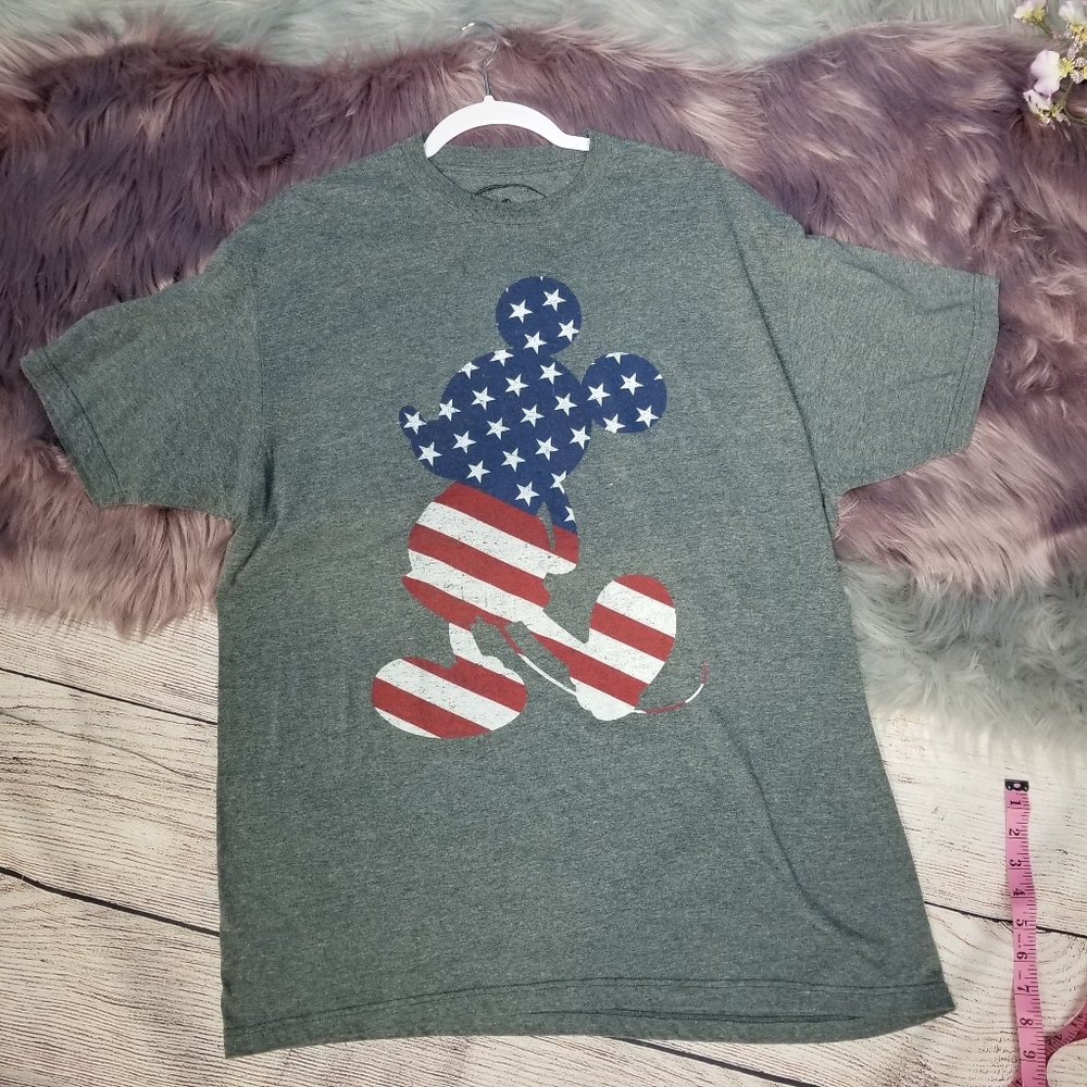 Mickey Mouse American flag tee